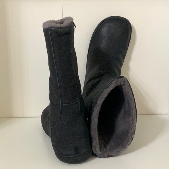 Camper black calf height boots barefoot style - Picture 4 of 5